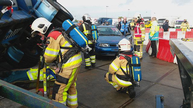 Brandweer bevelvoerdersoefening 2014 Veiligheidsregio IJsselland