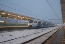 Het Kamperlijntje bij aankomst op station Zwolle: door de aangepaste dienstregeling verbeteren de overstapmogelijkheden voor forenzen in de ochtendspits. ©He Lampie - Lambert van Balen