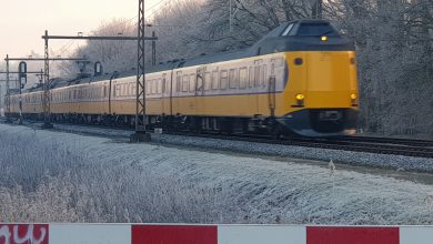 Rijp op de bovenleiding Foto © RTV Focus Zwolle