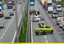 Ongeval A28 bij Zwolle - Foto Rijkswaterstaat