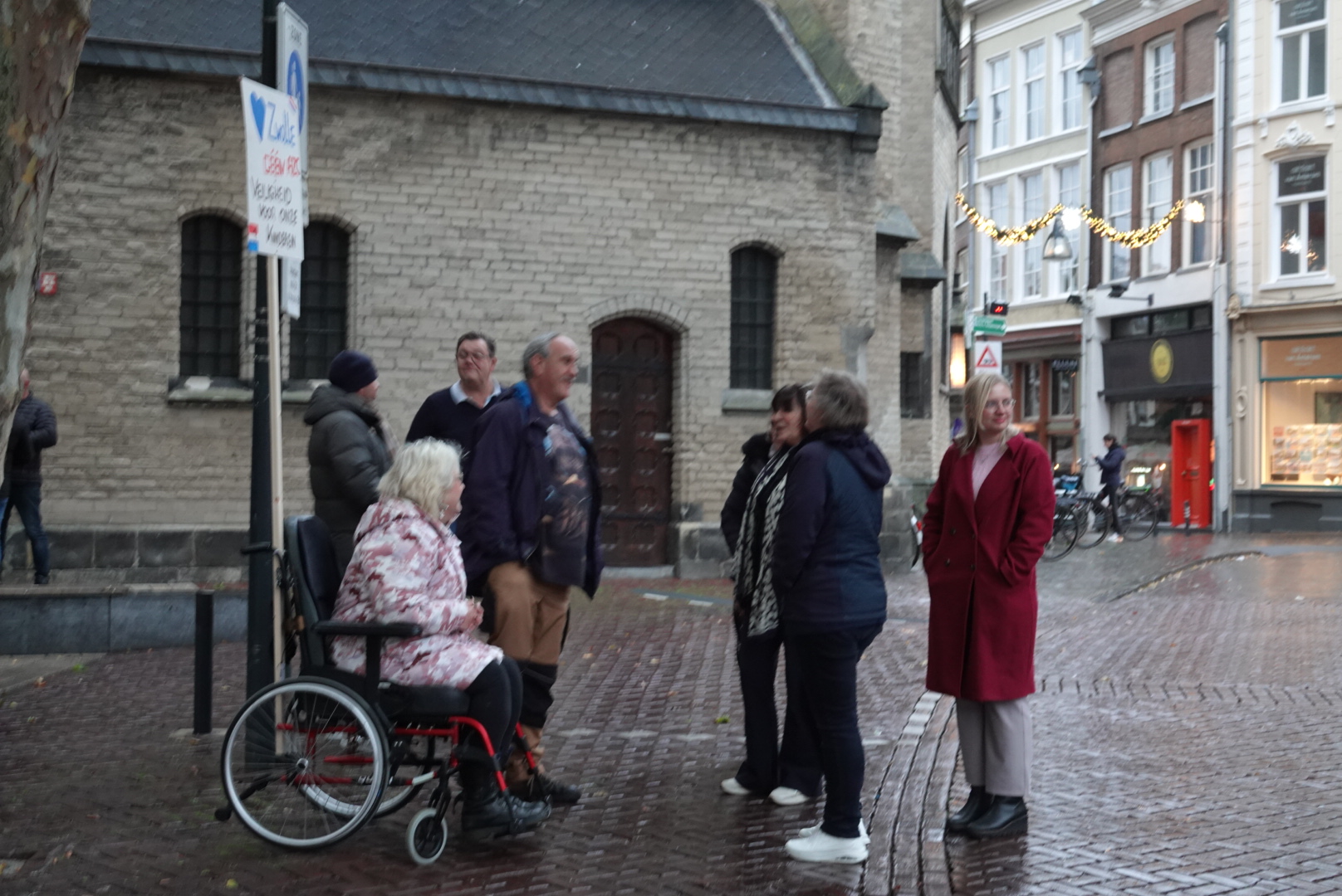 Fractie Swollwacht bij start demonstratie - Foto © RTV Focus Zwolle