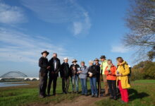 Startmoment van de eerste etappe van het Pelgrimspad IJsseldelta, een nieuwe Camino-route rond Zwolle. - Foto © RTV Focus Zwolle