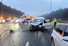 Ongeval A50 bij Hattem - Foto Rijkswaterstaat